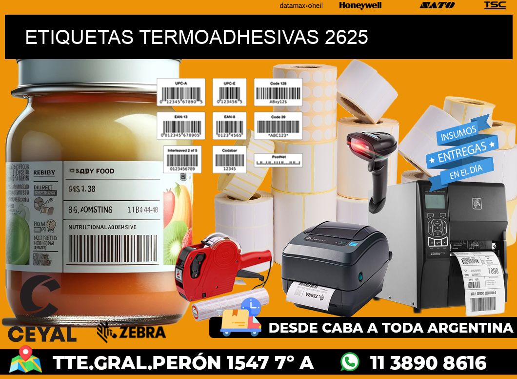 ETIQUETAS TERMOADHESIVAS 2625