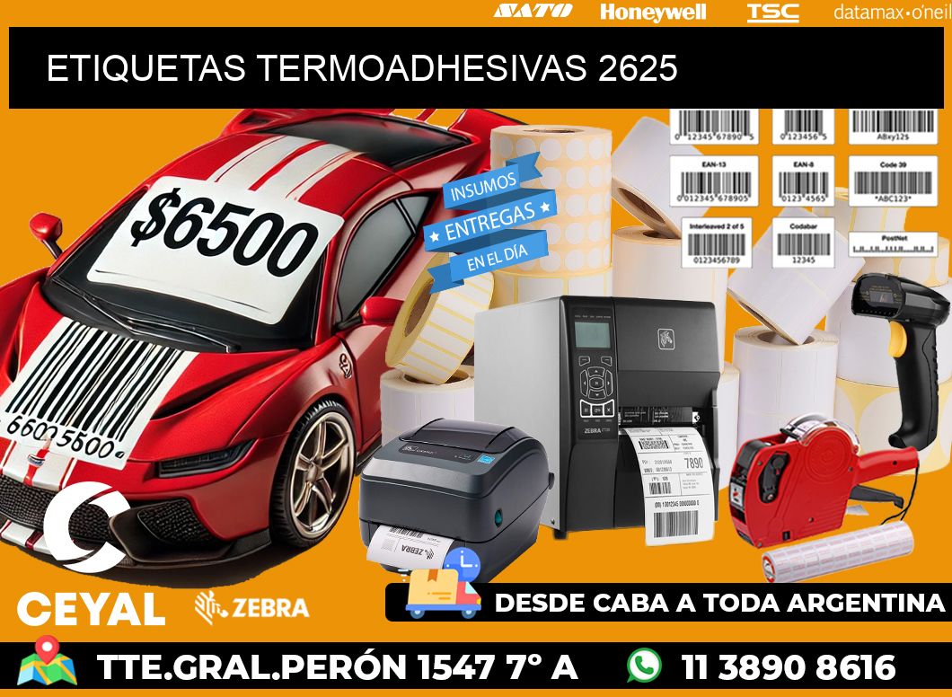 ETIQUETAS TERMOADHESIVAS 2625