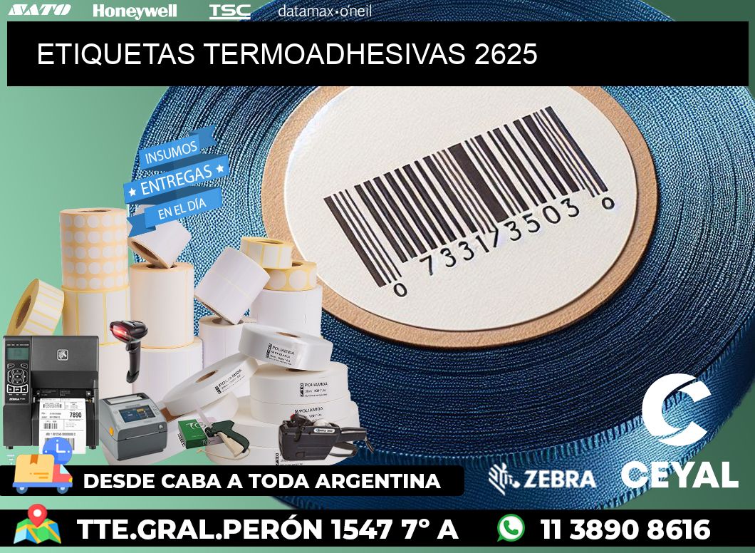 ETIQUETAS TERMOADHESIVAS 2625