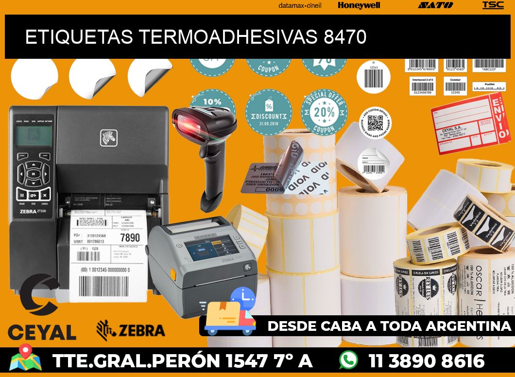 ETIQUETAS TERMOADHESIVAS 8470