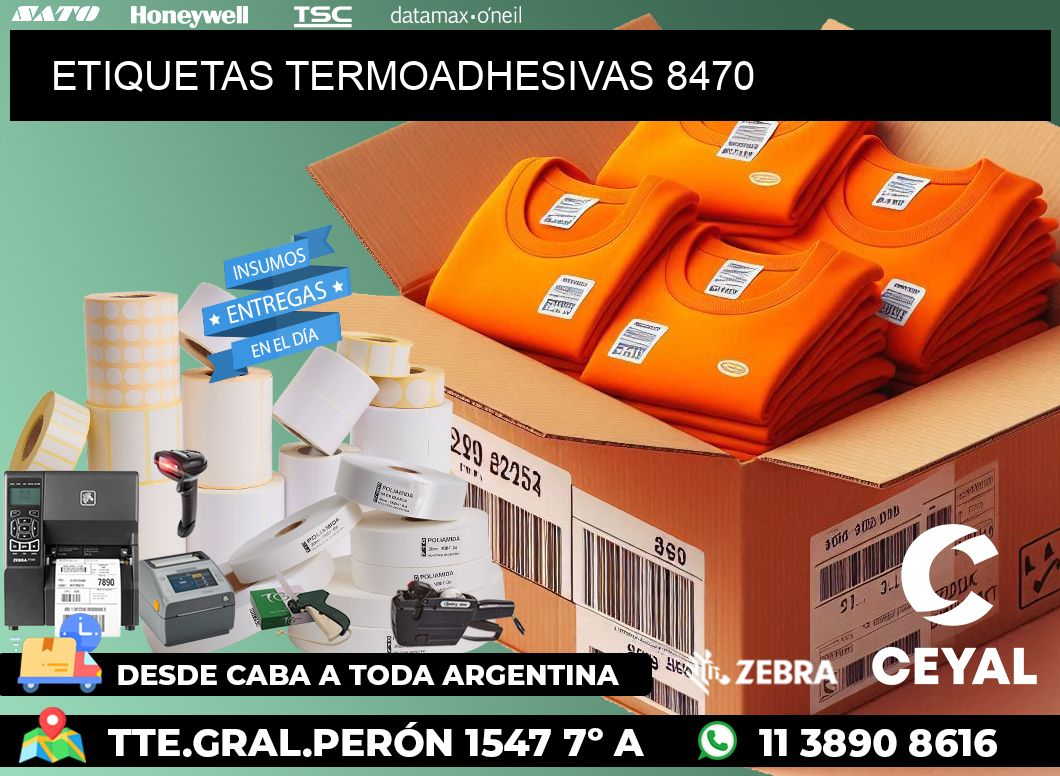 ETIQUETAS TERMOADHESIVAS 8470