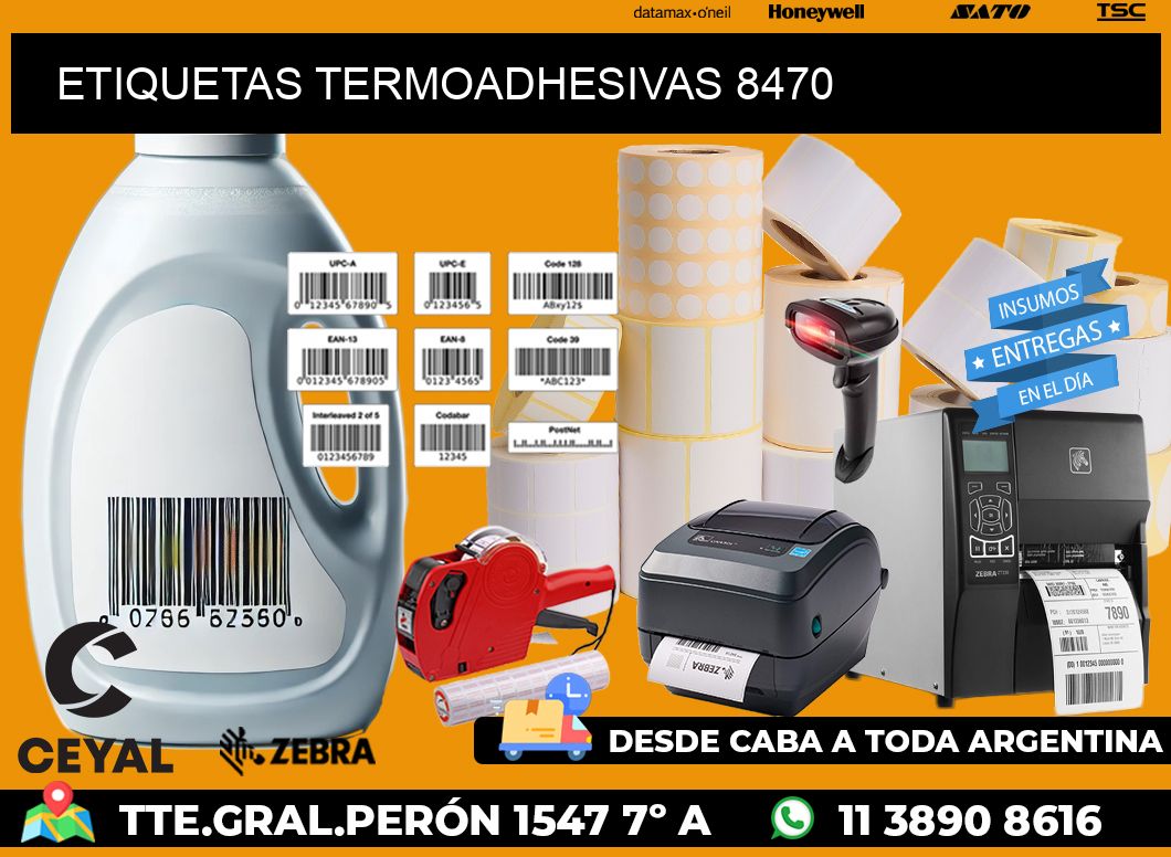 ETIQUETAS TERMOADHESIVAS 8470