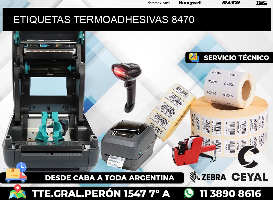 ETIQUETAS TERMOADHESIVAS 8470