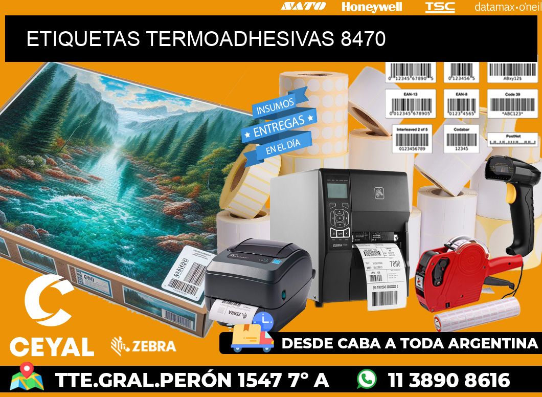 ETIQUETAS TERMOADHESIVAS 8470