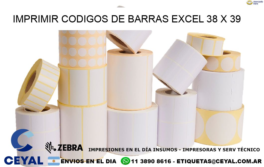 IMPRIMIR CODIGOS DE BARRAS EXCEL 38 x 39