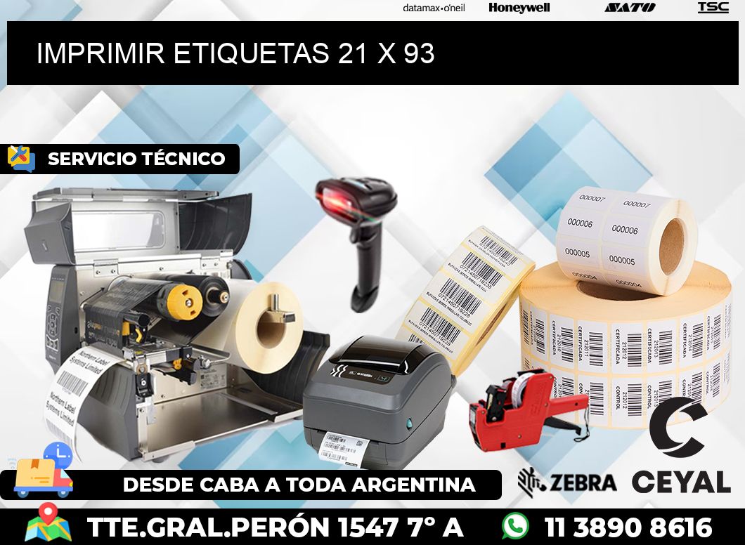 IMPRIMIR ETIQUETAS 21 x 93