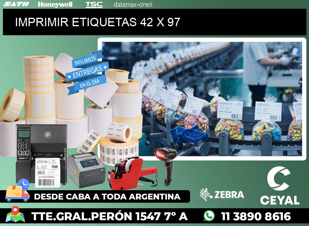 IMPRIMIR ETIQUETAS 42 x 97