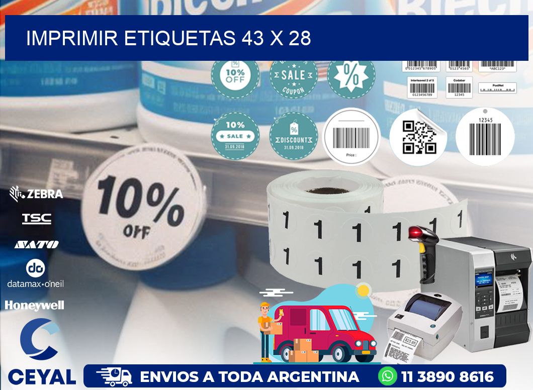 IMPRIMIR ETIQUETAS 43 x 28