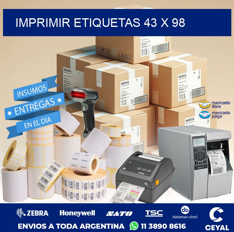 IMPRIMIR ETIQUETAS 43 x 98