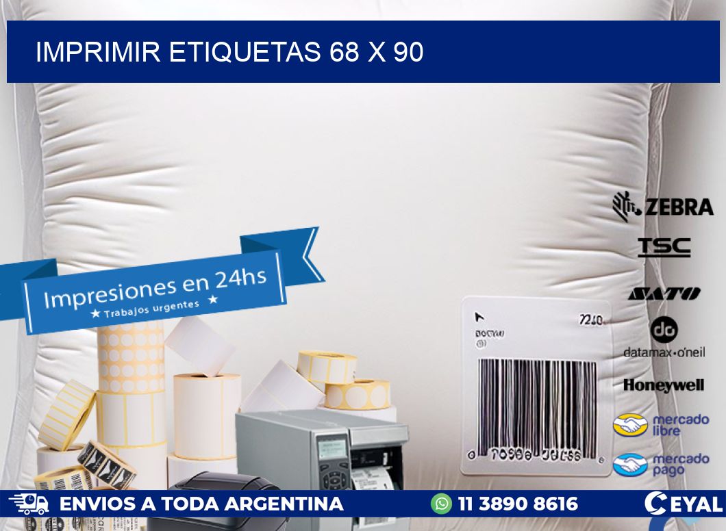 IMPRIMIR ETIQUETAS 68 x 90