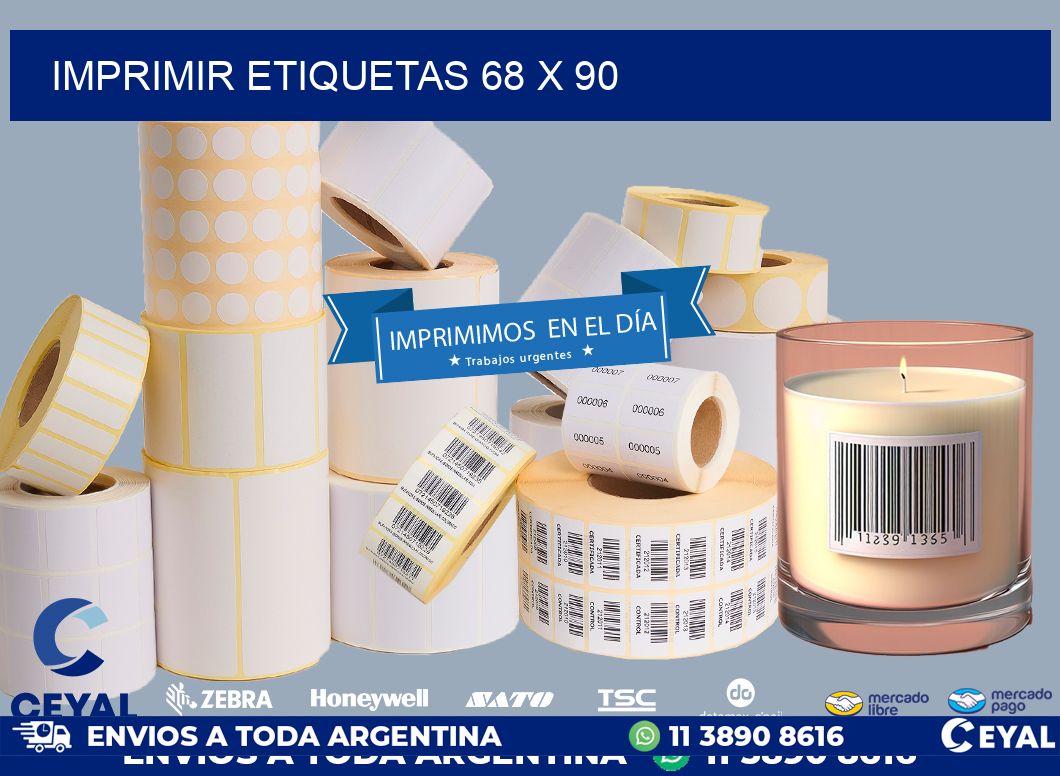 IMPRIMIR ETIQUETAS 68 x 90