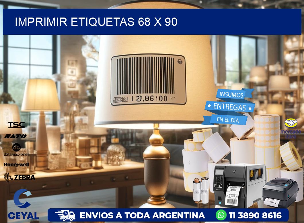 IMPRIMIR ETIQUETAS 68 x 90