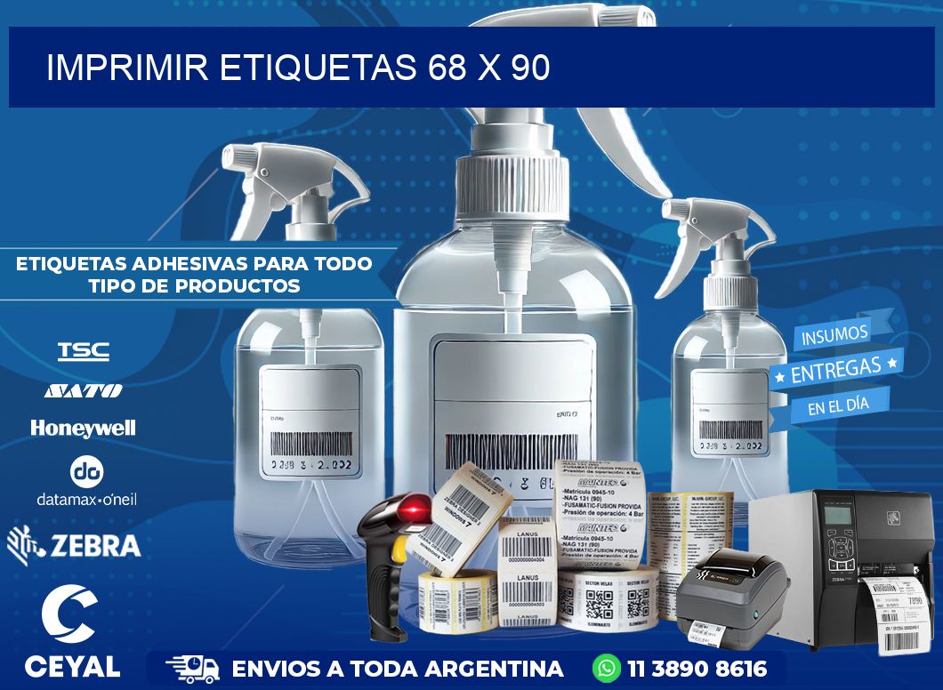 IMPRIMIR ETIQUETAS 68 x 90