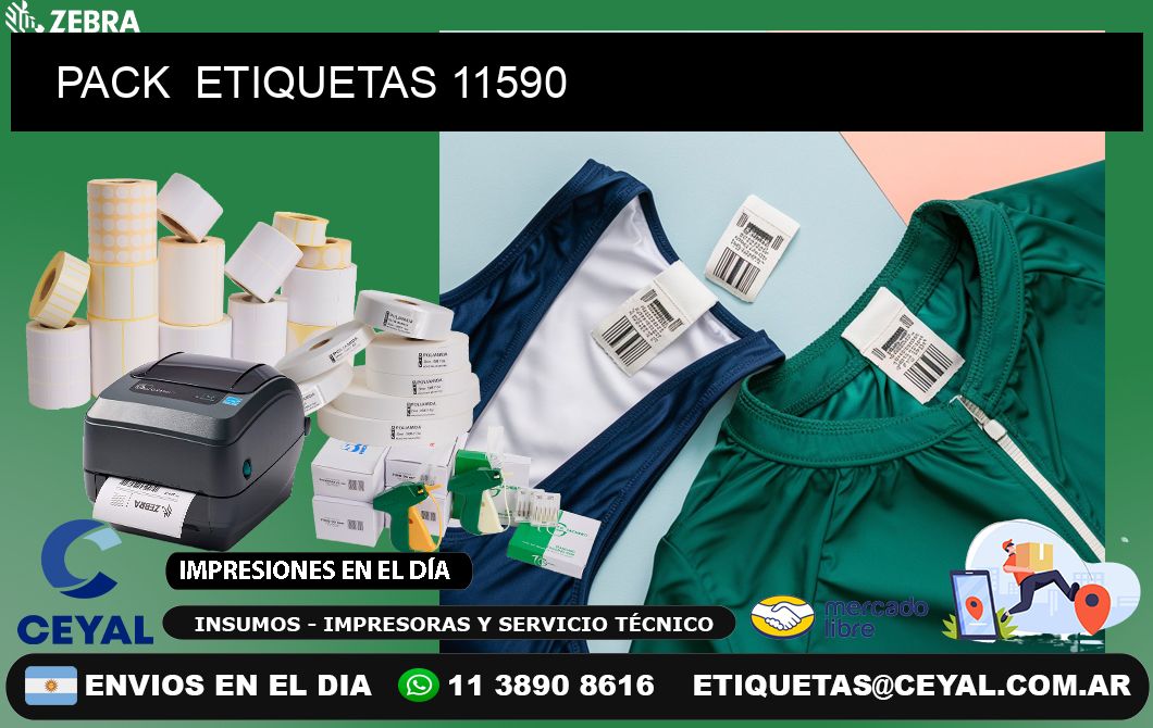 PACK  ETIQUETAS 11590