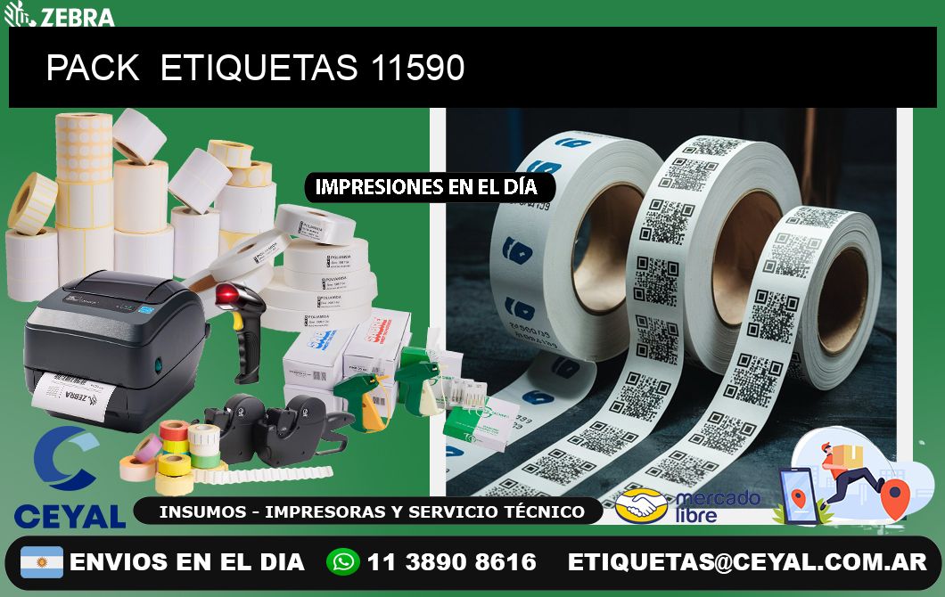 PACK  ETIQUETAS 11590