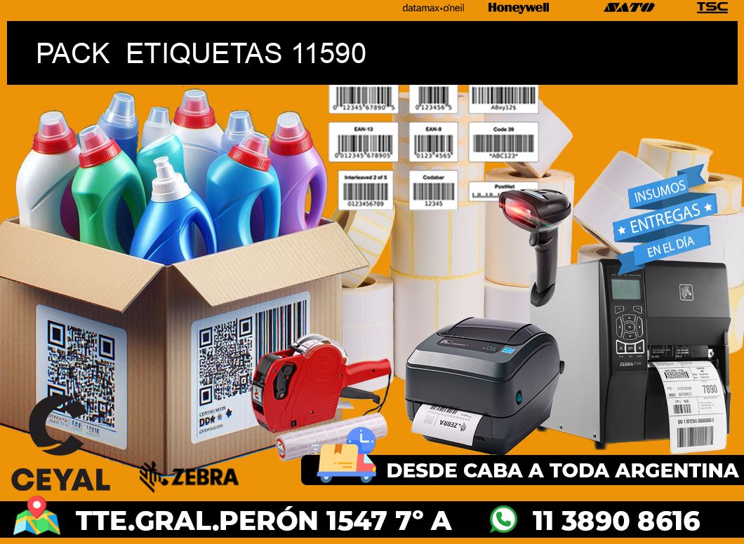 PACK  ETIQUETAS 11590