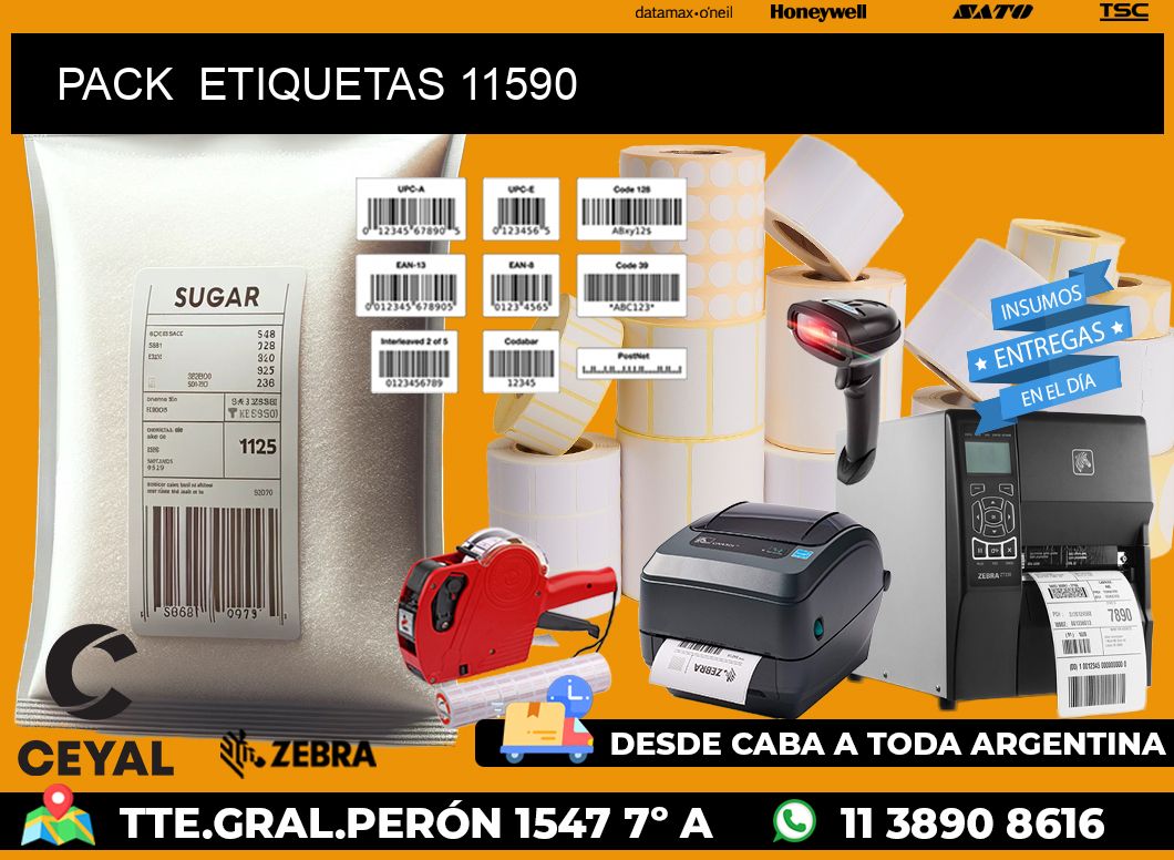 PACK  ETIQUETAS 11590