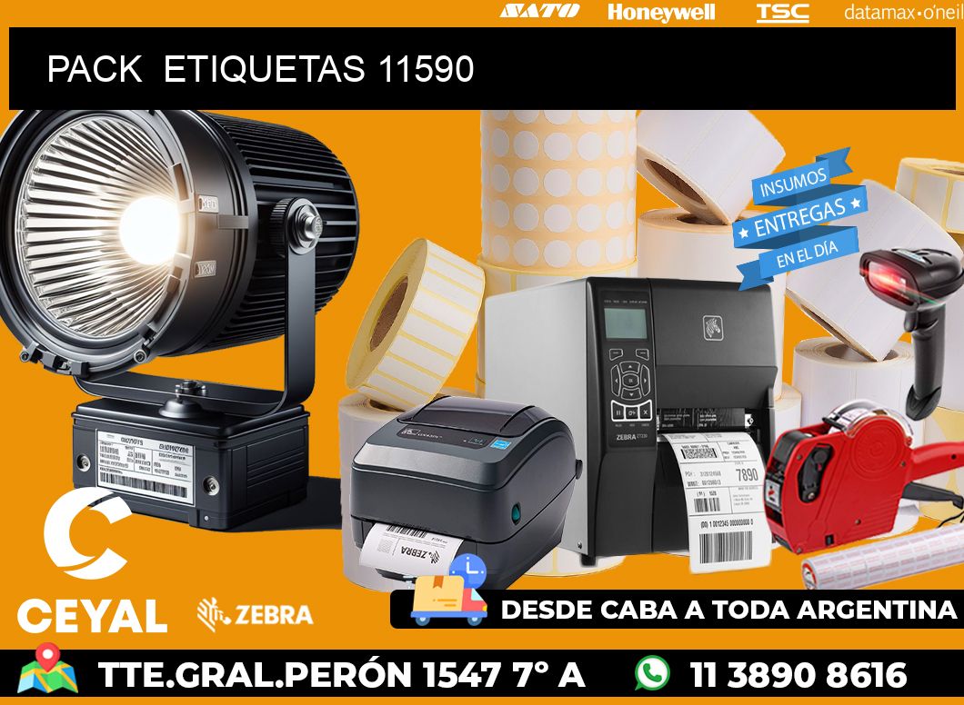 PACK  ETIQUETAS 11590