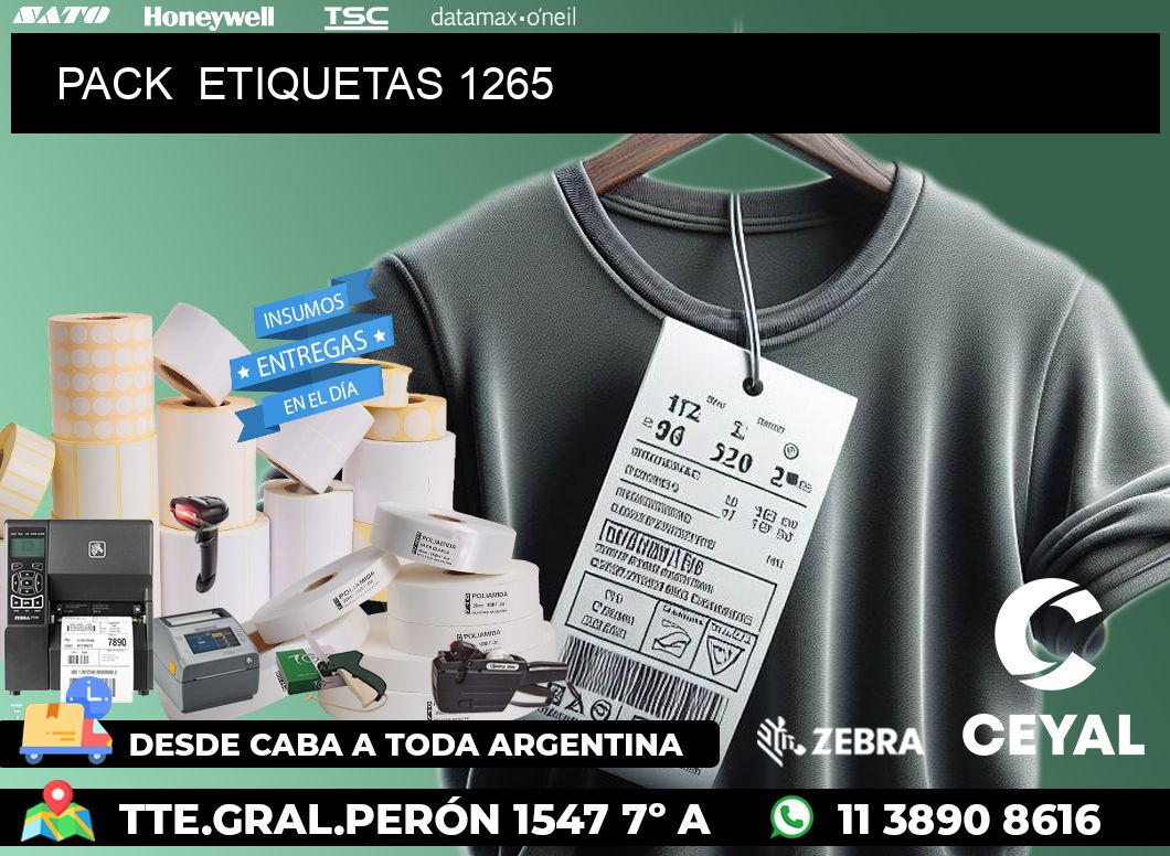 PACK  ETIQUETAS 1265