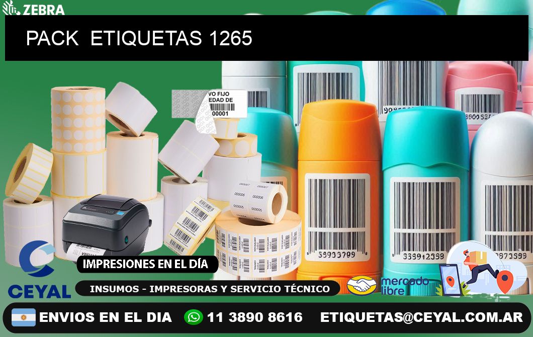 PACK  ETIQUETAS 1265