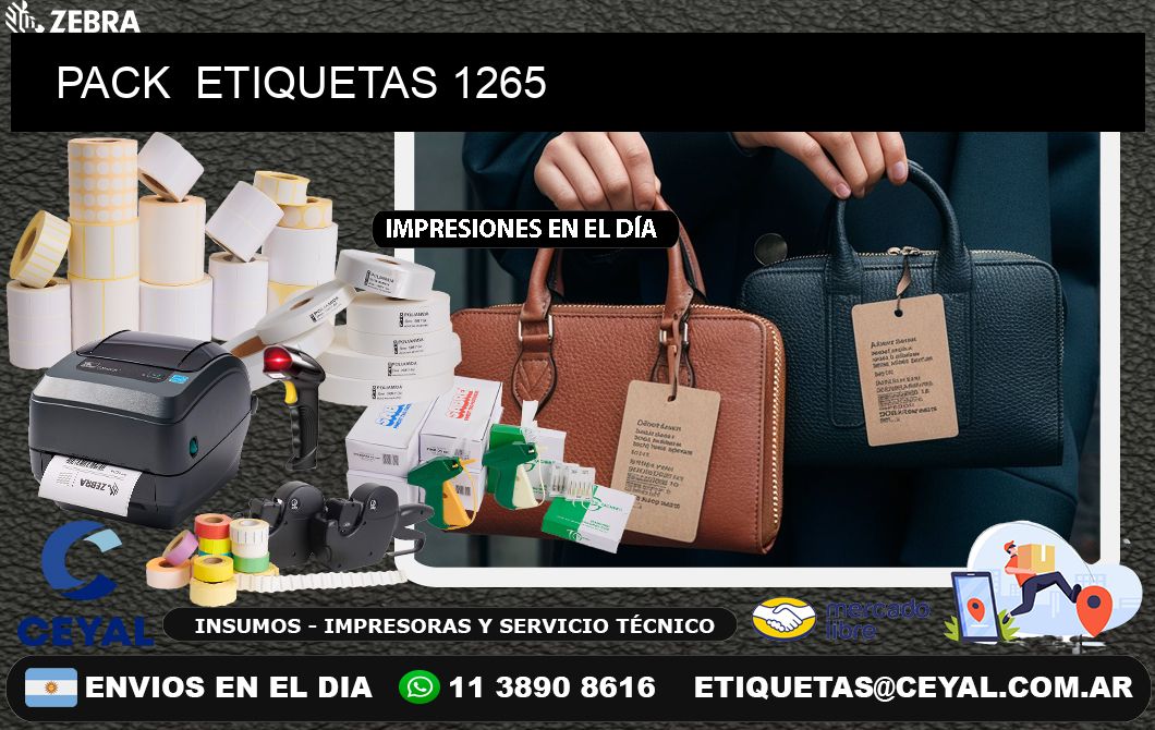 PACK  ETIQUETAS 1265