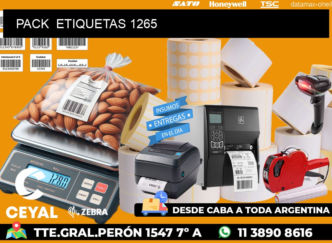 PACK  ETIQUETAS 1265