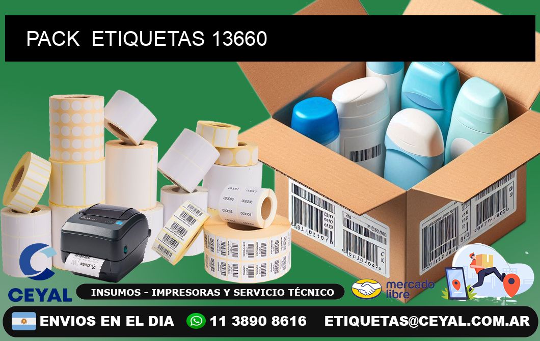 PACK  ETIQUETAS 13660