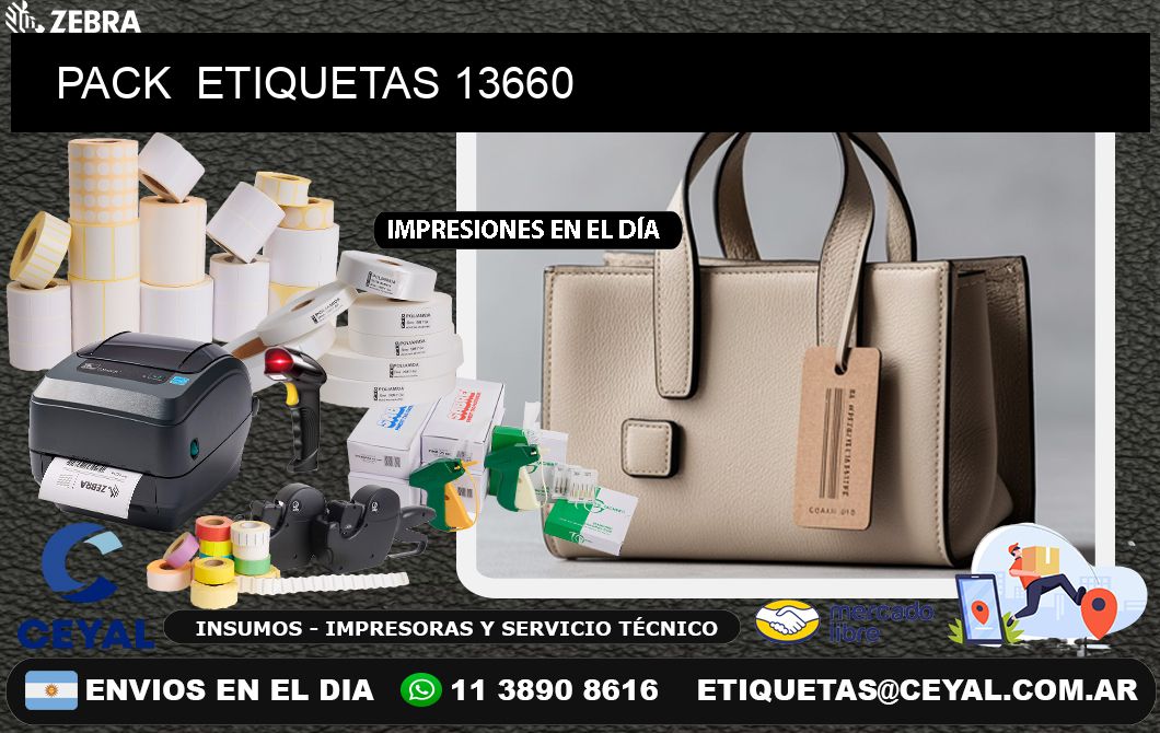 PACK  ETIQUETAS 13660