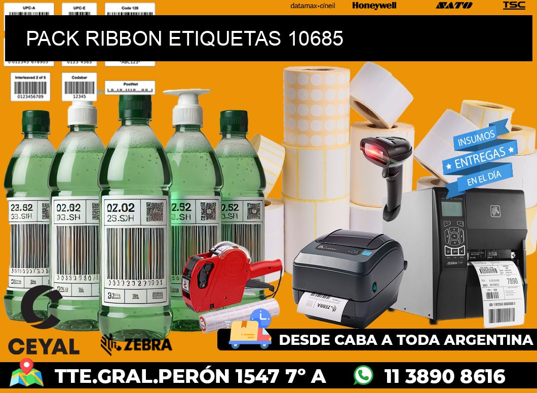 PACK RIBBON ETIQUETAS 10685