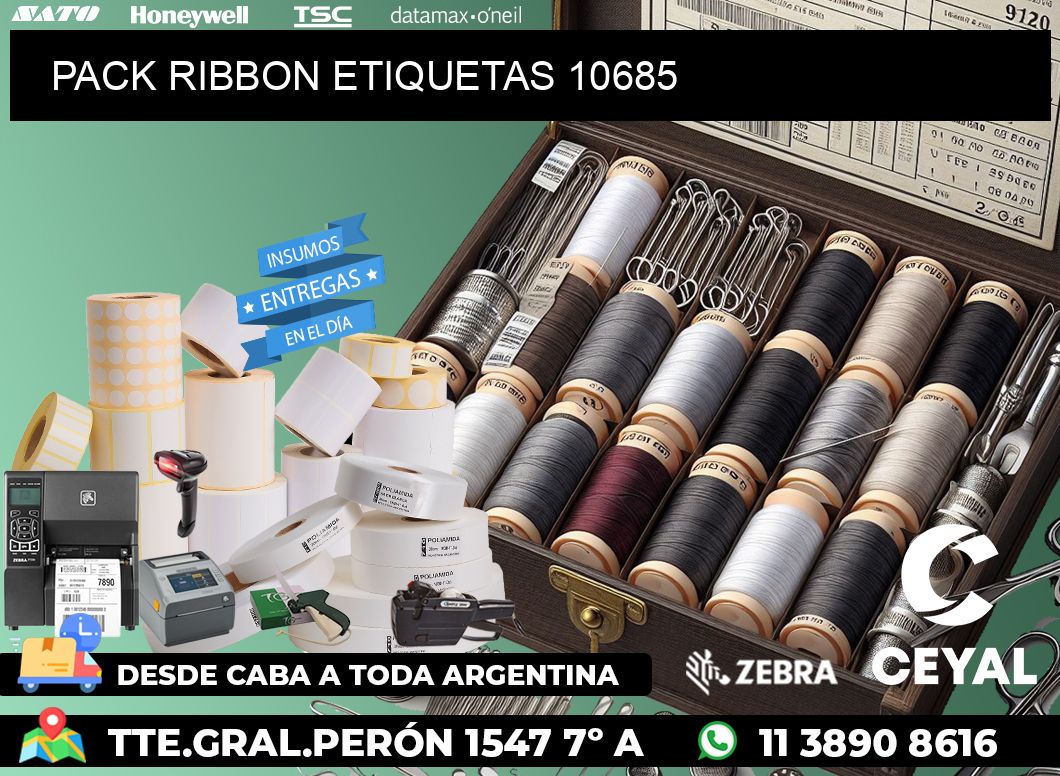 PACK RIBBON ETIQUETAS 10685