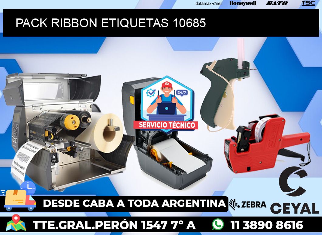 PACK RIBBON ETIQUETAS 10685