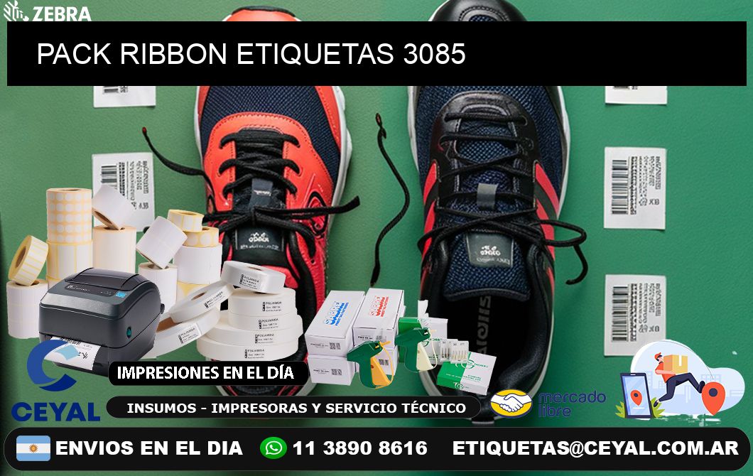 PACK RIBBON ETIQUETAS 3085