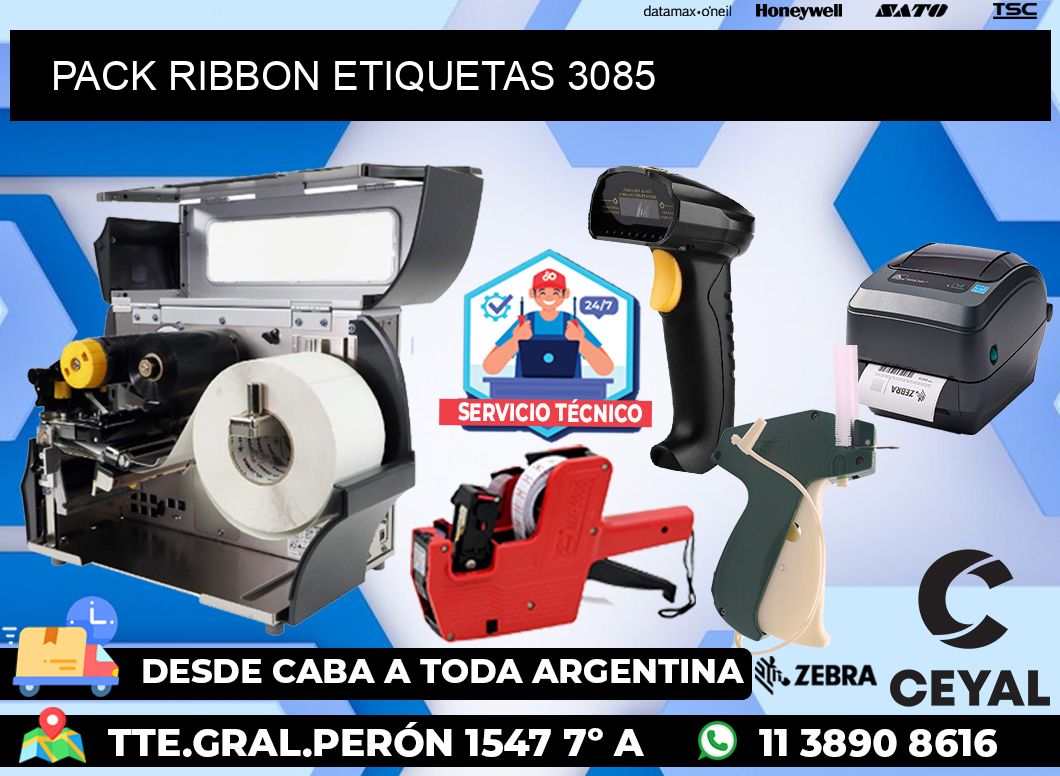 PACK RIBBON ETIQUETAS 3085