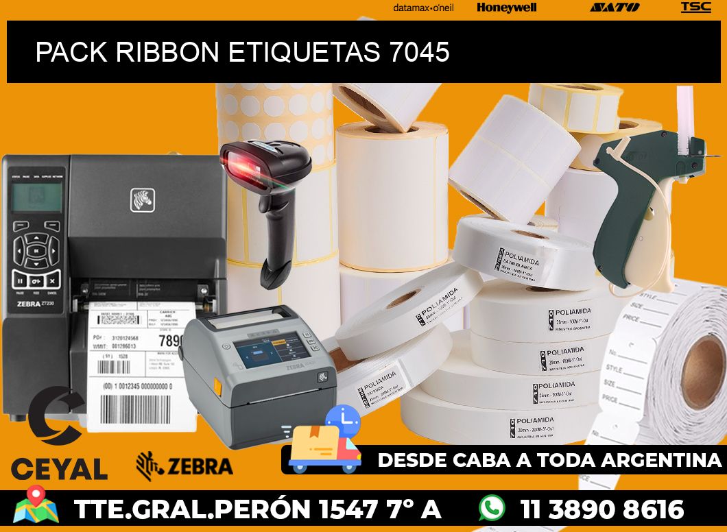 PACK RIBBON ETIQUETAS 7045