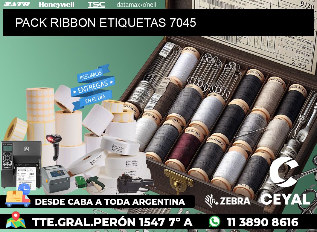 PACK RIBBON ETIQUETAS 7045