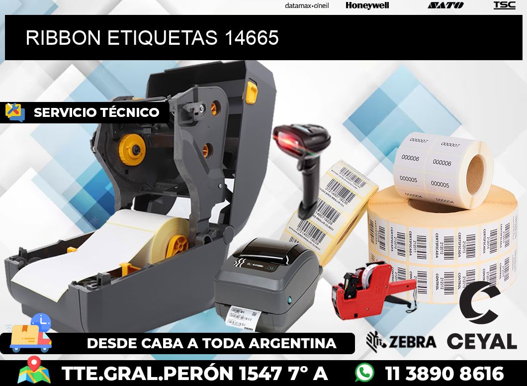 RIBBON ETIQUETAS 14665