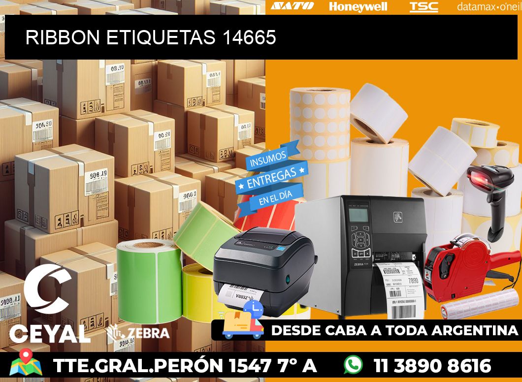 RIBBON ETIQUETAS 14665