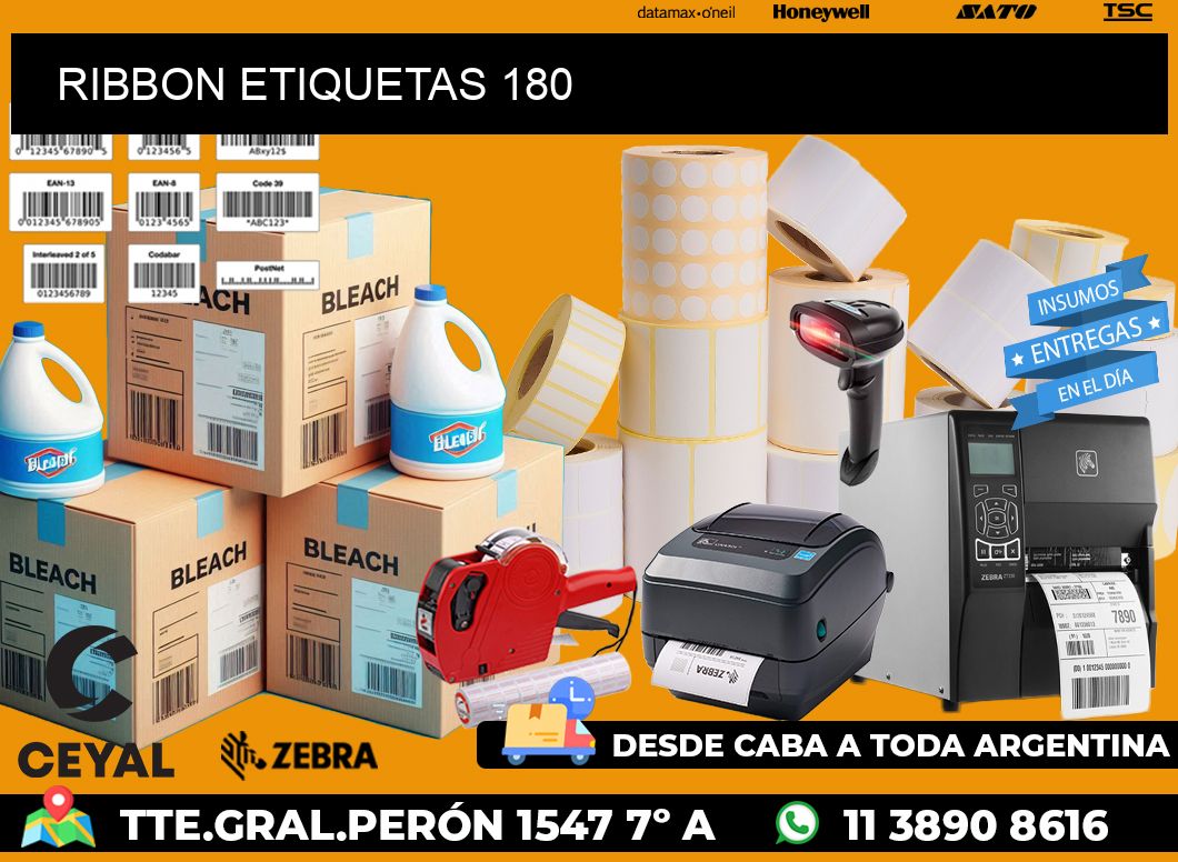 RIBBON ETIQUETAS 180