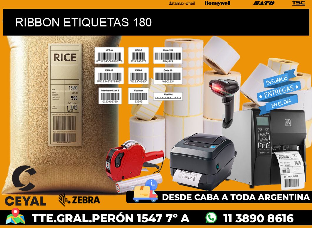 RIBBON ETIQUETAS 180