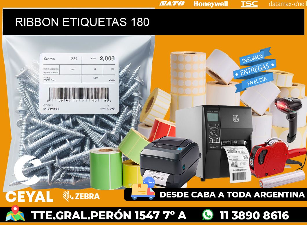 RIBBON ETIQUETAS 180