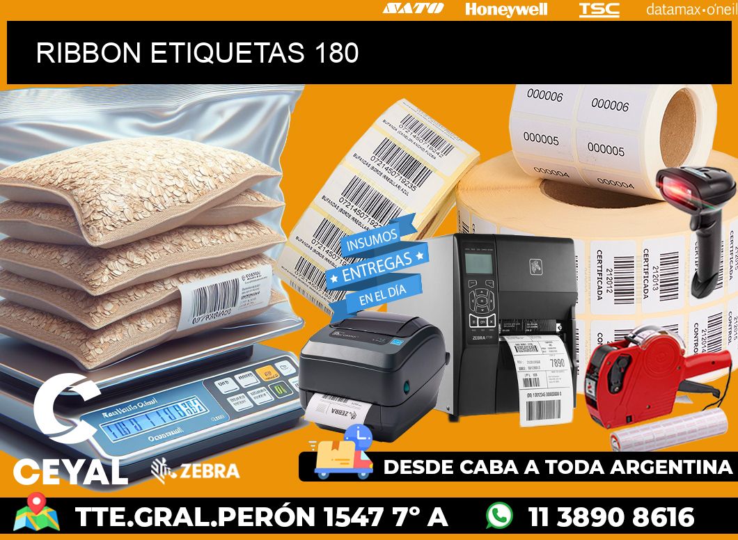 RIBBON ETIQUETAS 180