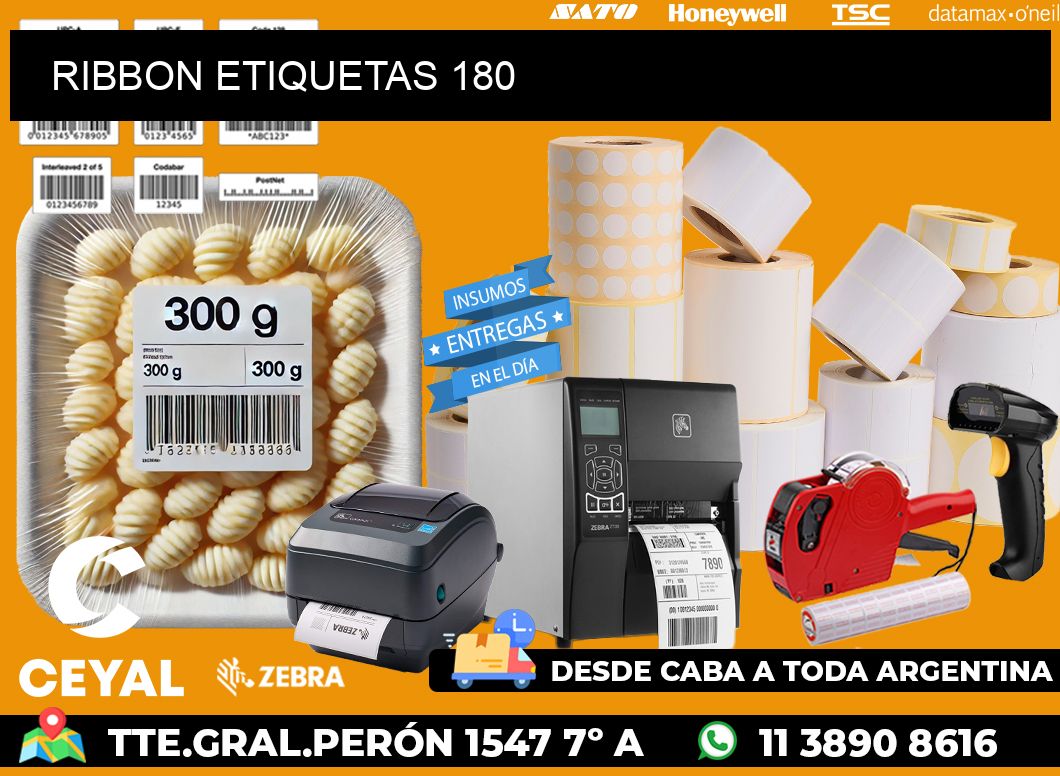 RIBBON ETIQUETAS 180