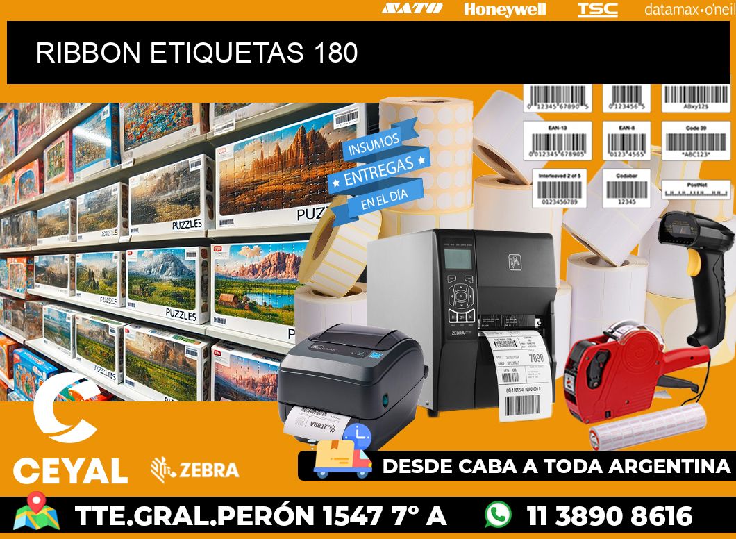 RIBBON ETIQUETAS 180