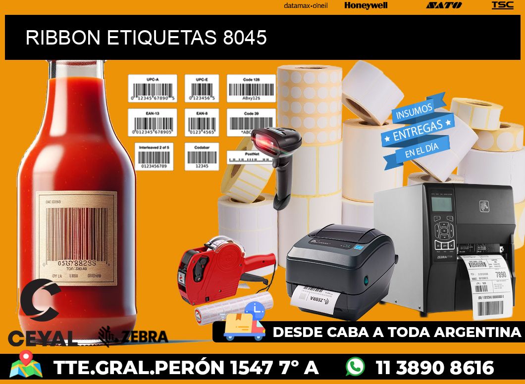 RIBBON ETIQUETAS 8045