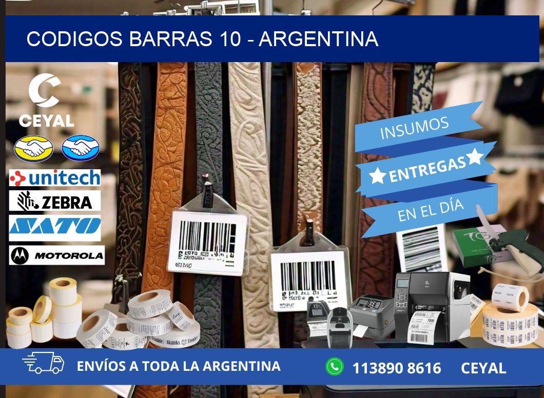 CODIGOS BARRAS 10 - ARGENTINA