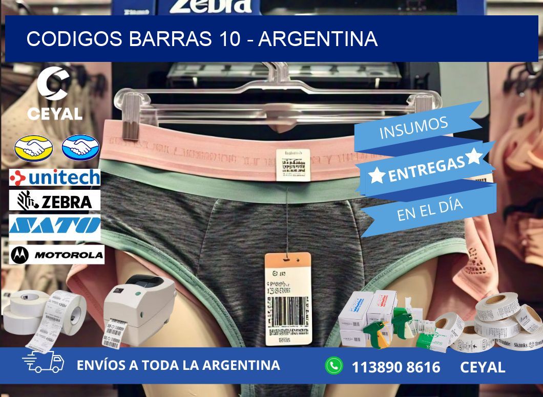 CODIGOS BARRAS 10 - ARGENTINA