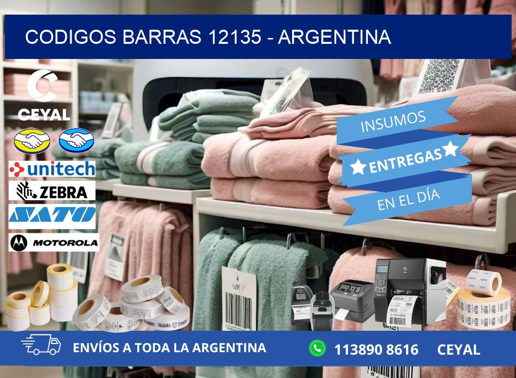 CODIGOS BARRAS 12135 - ARGENTINA