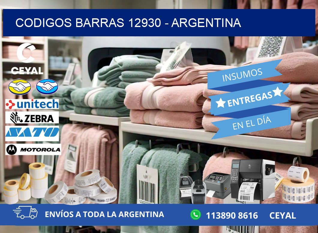 CODIGOS BARRAS 12930 - ARGENTINA