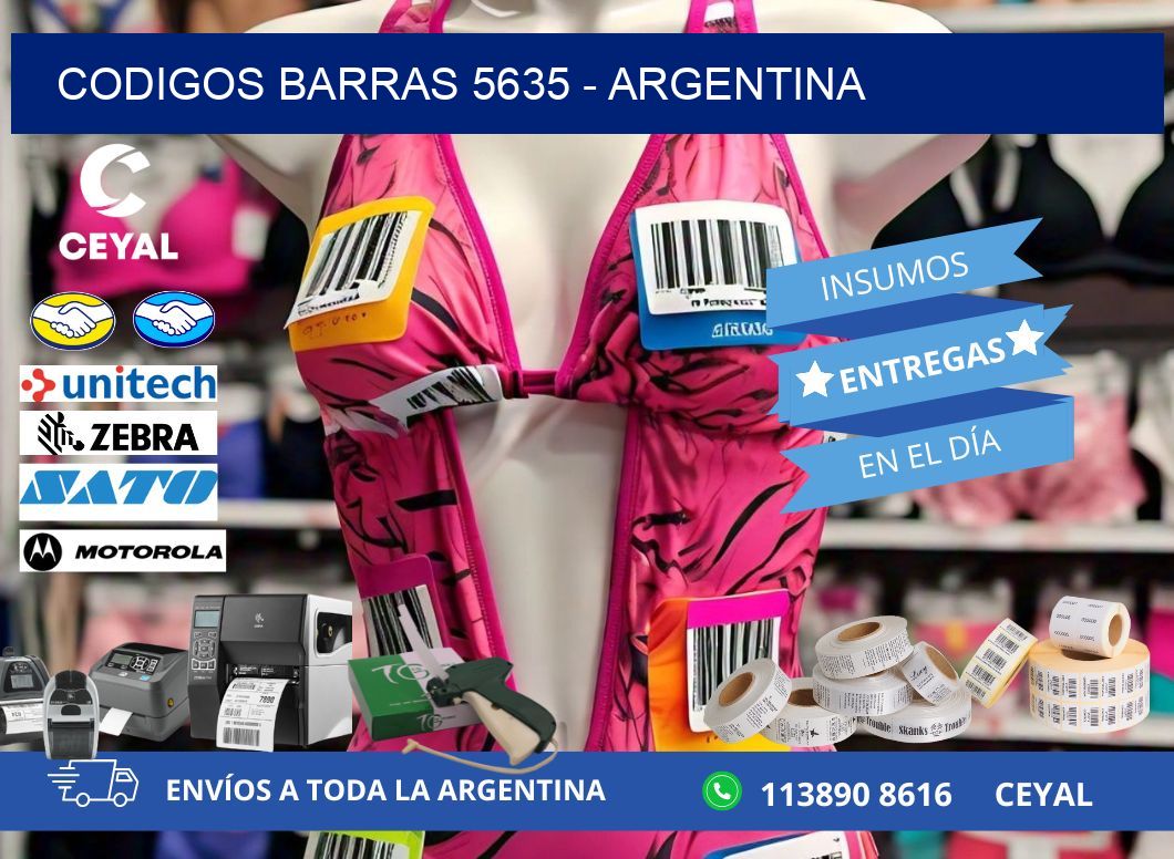 CODIGOS BARRAS 5635 - ARGENTINA