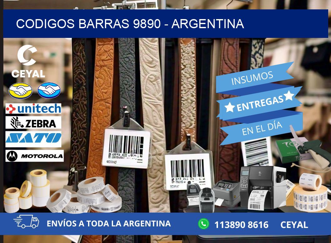 CODIGOS BARRAS 9890 - ARGENTINA